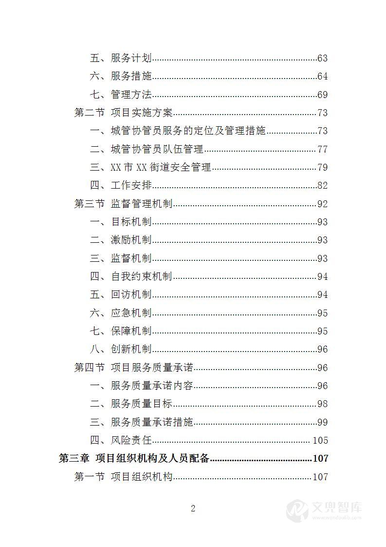 城管协管员打传办服务投标方案