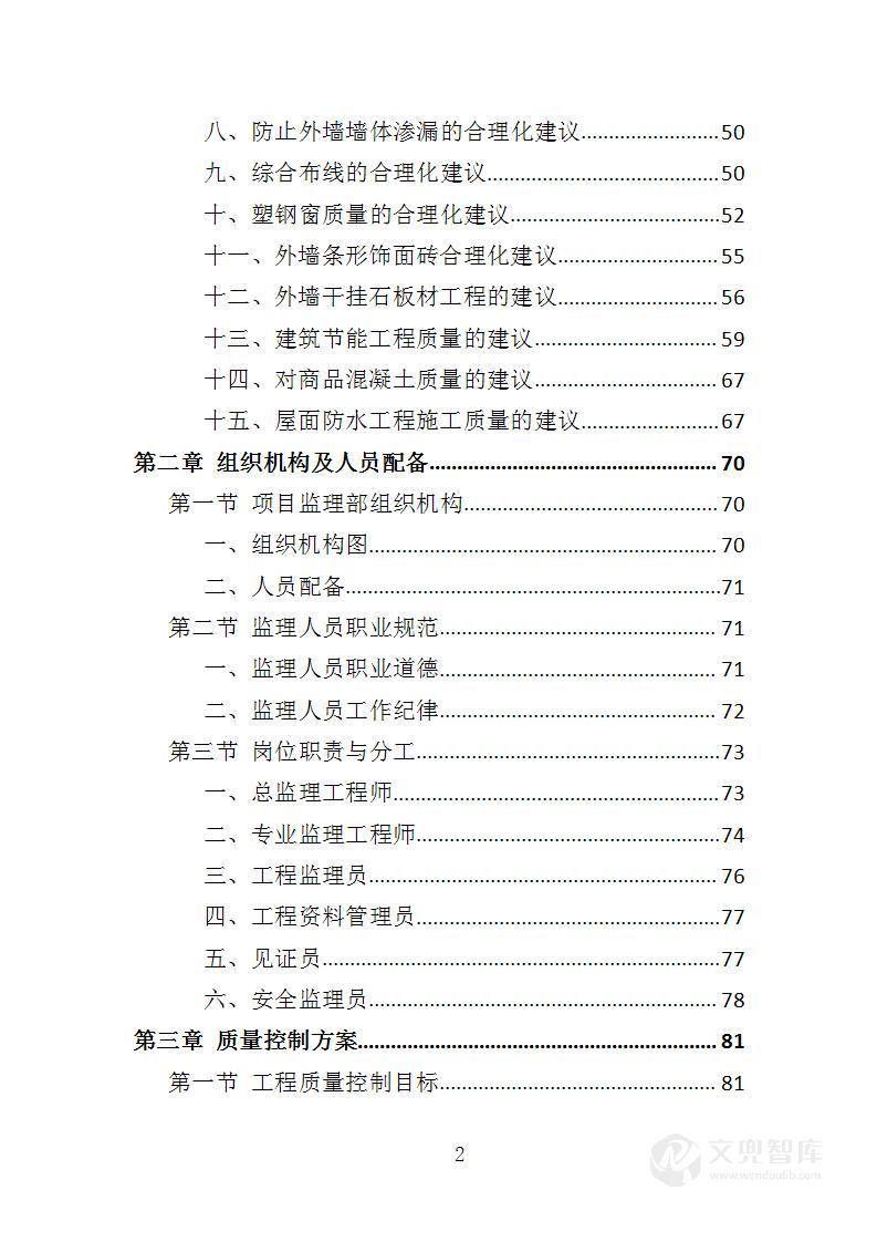 学校建设工程监理投标方案