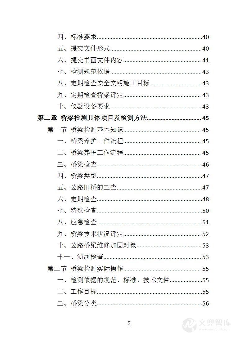 城市桥梁检测投标方案