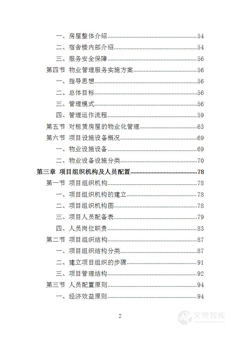 宿舍租赁投标方案