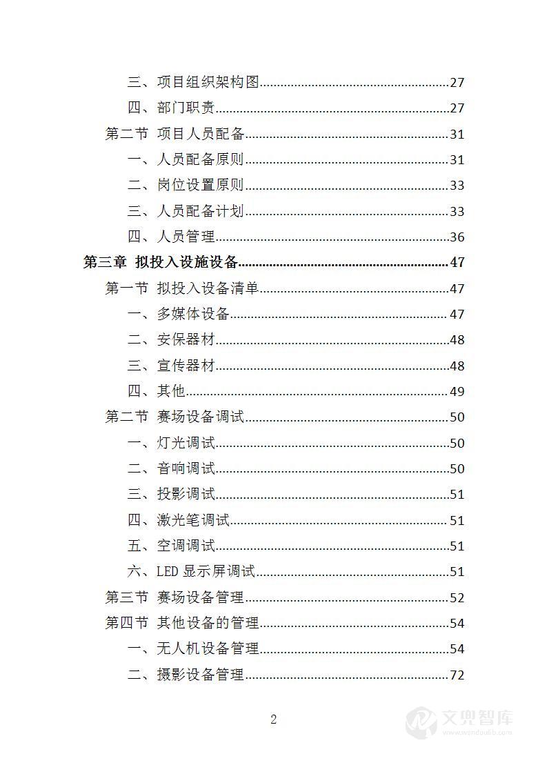 创业大赛承办服务投标方案